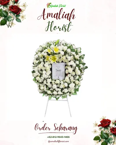 Krans Bunga Duka Cita di Tangeran